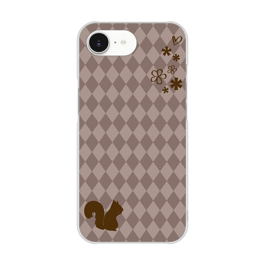 iPhone16e 高画質仕上げ 背面印刷 ハードケース 【515 リス】