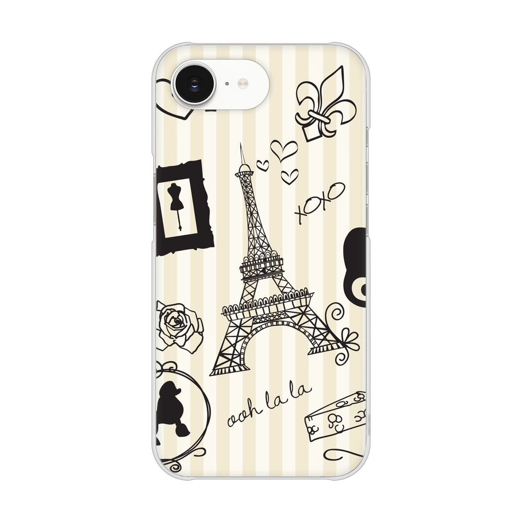 iPhone16e 高画質仕上げ 背面印刷 ハードケースLOVE フランス