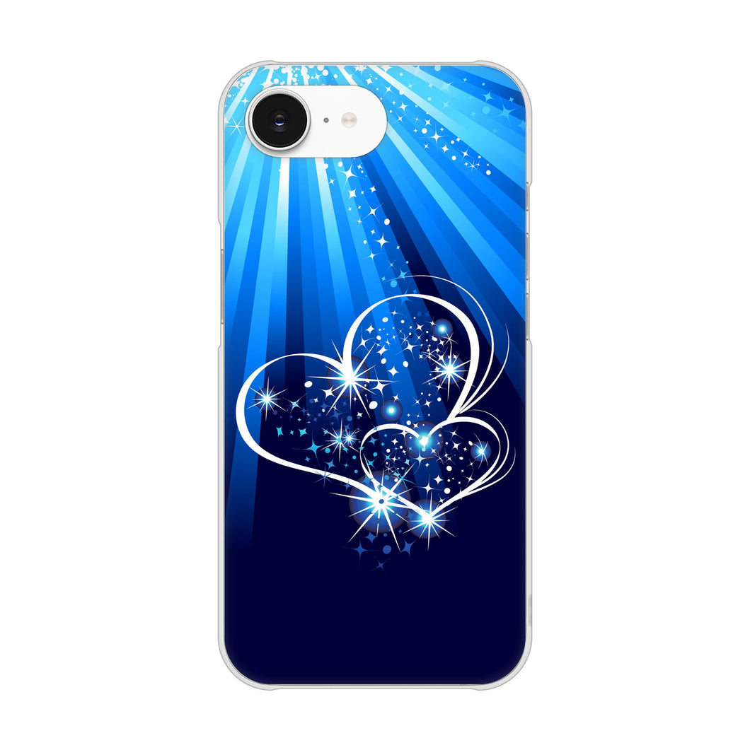 iPhone16e 高画質仕上げ 背面印刷 ハードケースきらめきハート