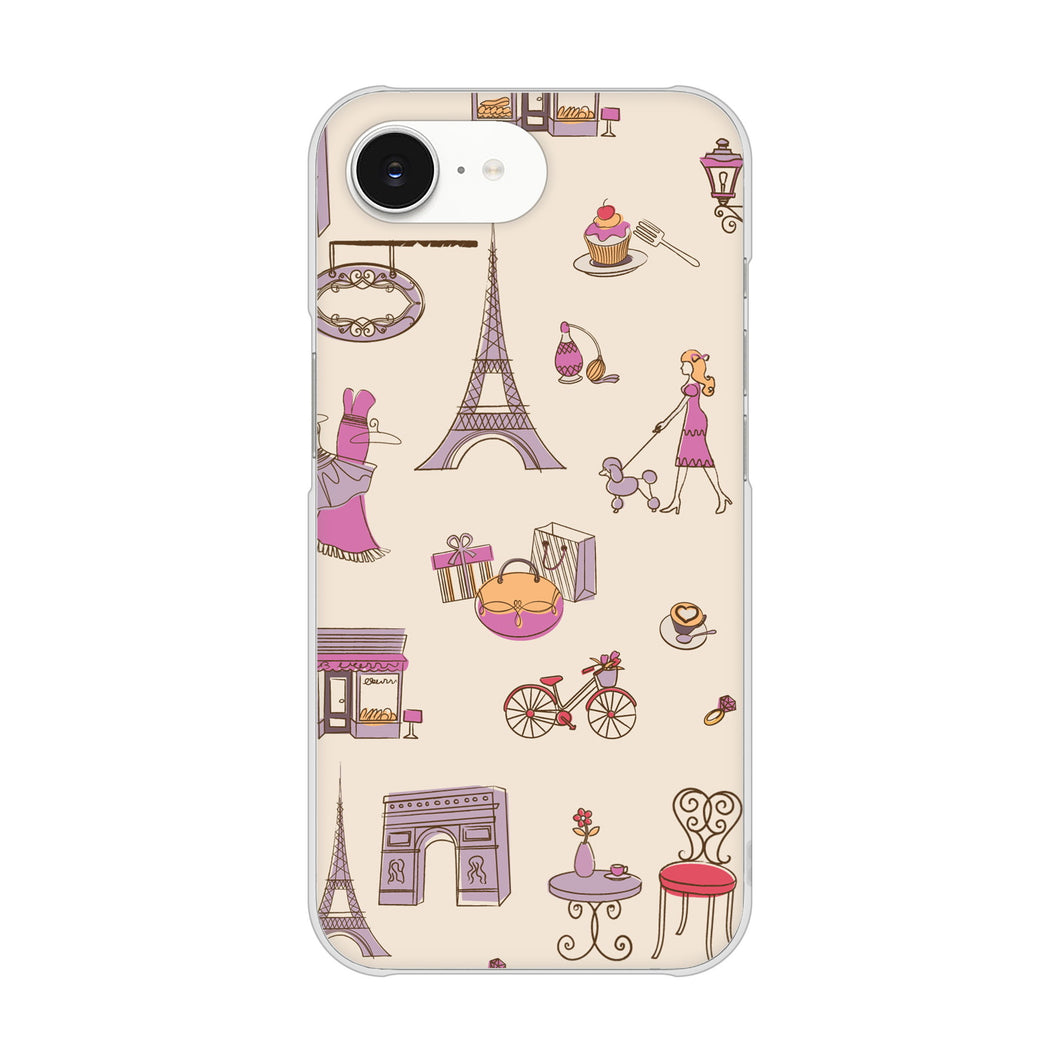 iPhone16e 高画質仕上げ 背面印刷 ハードケースLOVE フランス