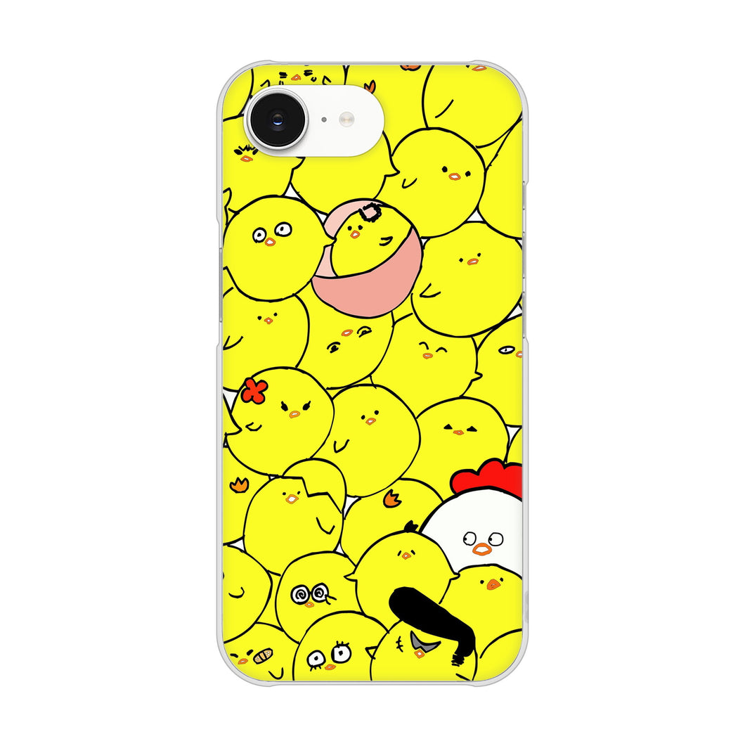 iPhone16e 高画質仕上げ 背面印刷 ハードケース 【1031 ピヨピヨ】