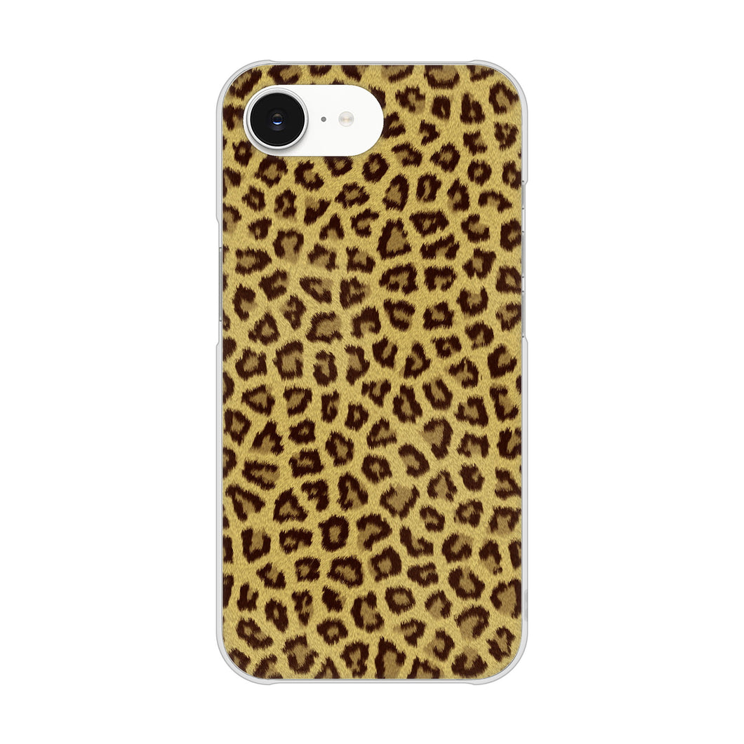 iPhone16e 高画質仕上げ 背面印刷 ハードケースヒョウ柄ベーシックS