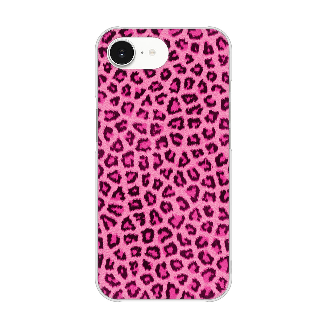 iPhone16e 高画質仕上げ 背面印刷 ハードケースヒョウ柄ベーシックS