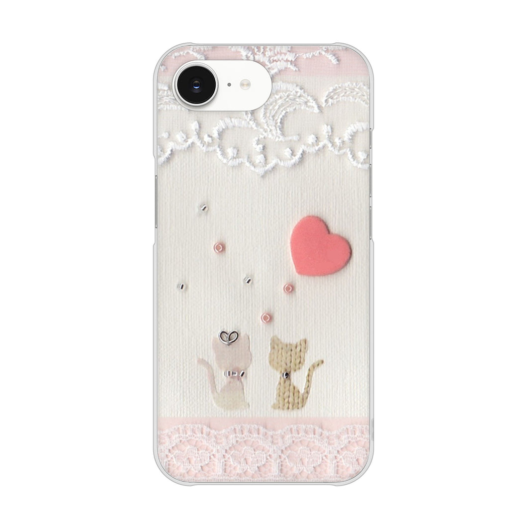 iPhone16e 高画質仕上げ 背面印刷 ハードケースクラフト写真ネコ