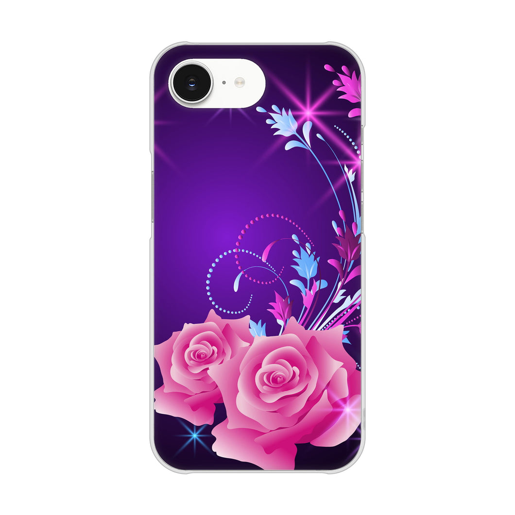iPhone16e 高画質仕上げ 背面印刷 ハードケースロマンチックなバラ