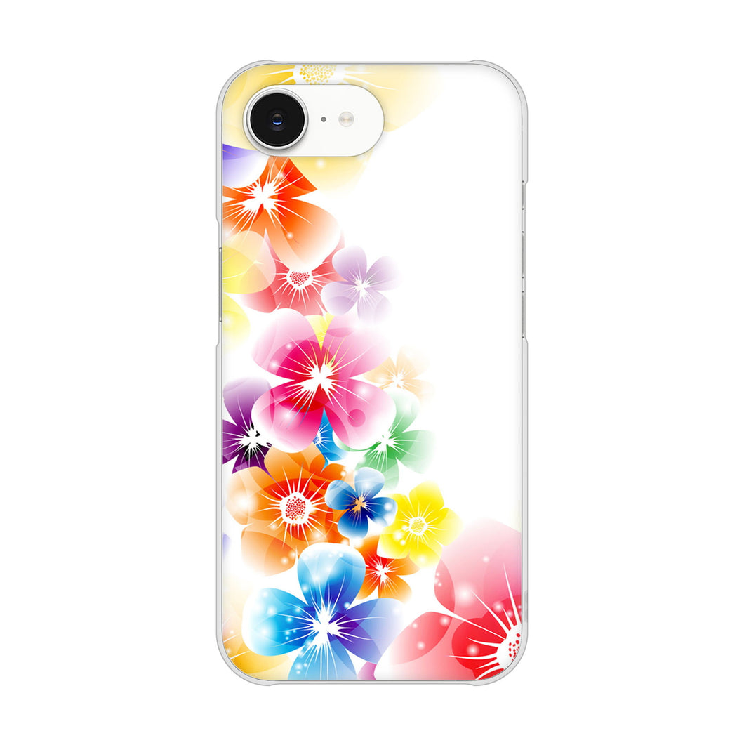 iPhone16e 高画質仕上げ 背面印刷 ハードケース 【1209 光と花】