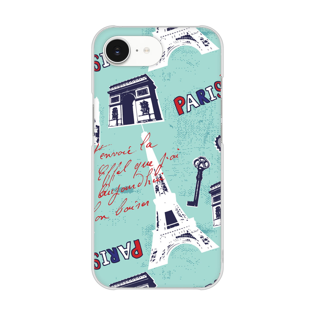 iPhone16e 高画質仕上げ 背面印刷 ハードケースビューティフルパリレッド