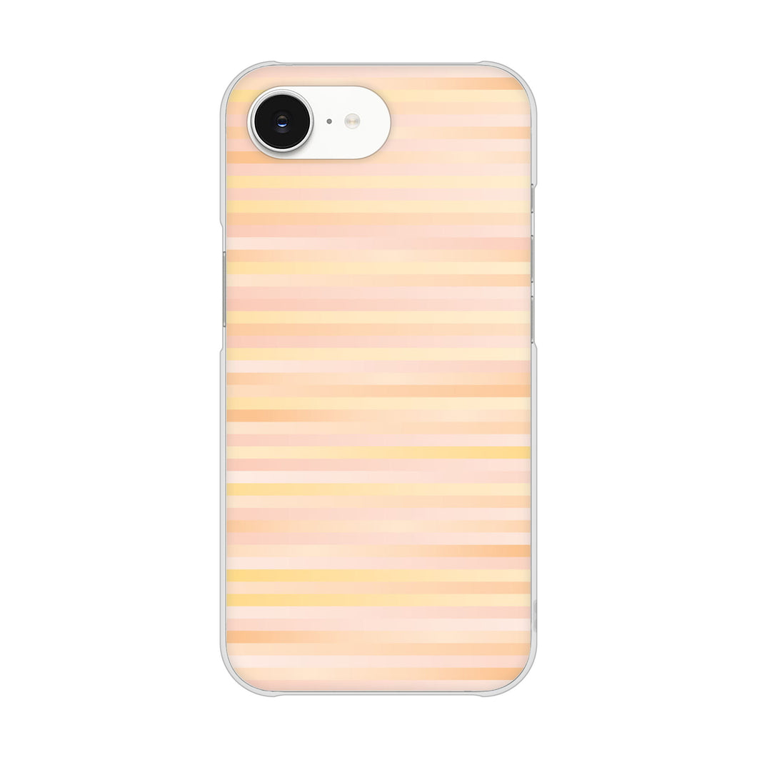 iPhone16e 高画質仕上げ 背面印刷 ハードケースグラデーションボーダー