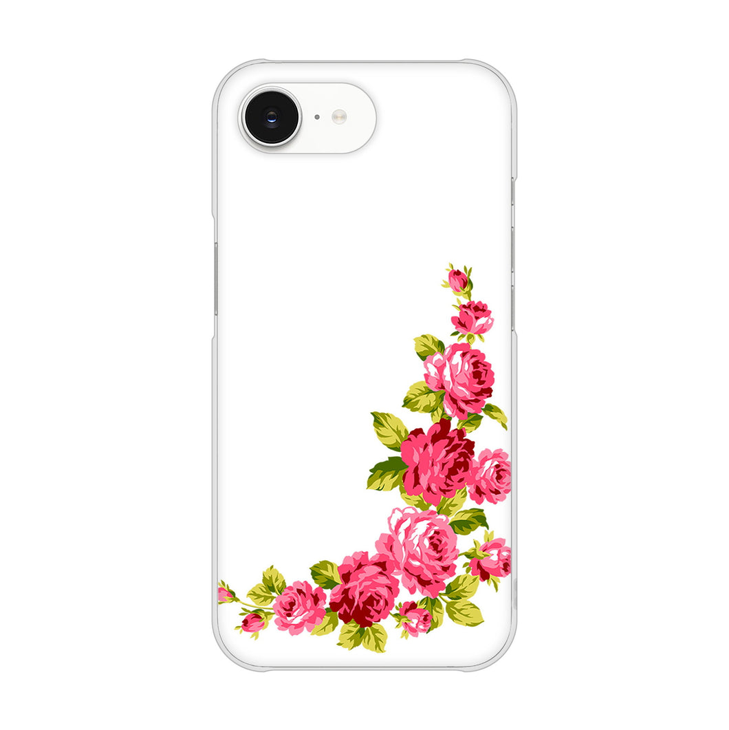 iPhone16e 高画質仕上げ 背面印刷 ハードケースロマンチックなバラ