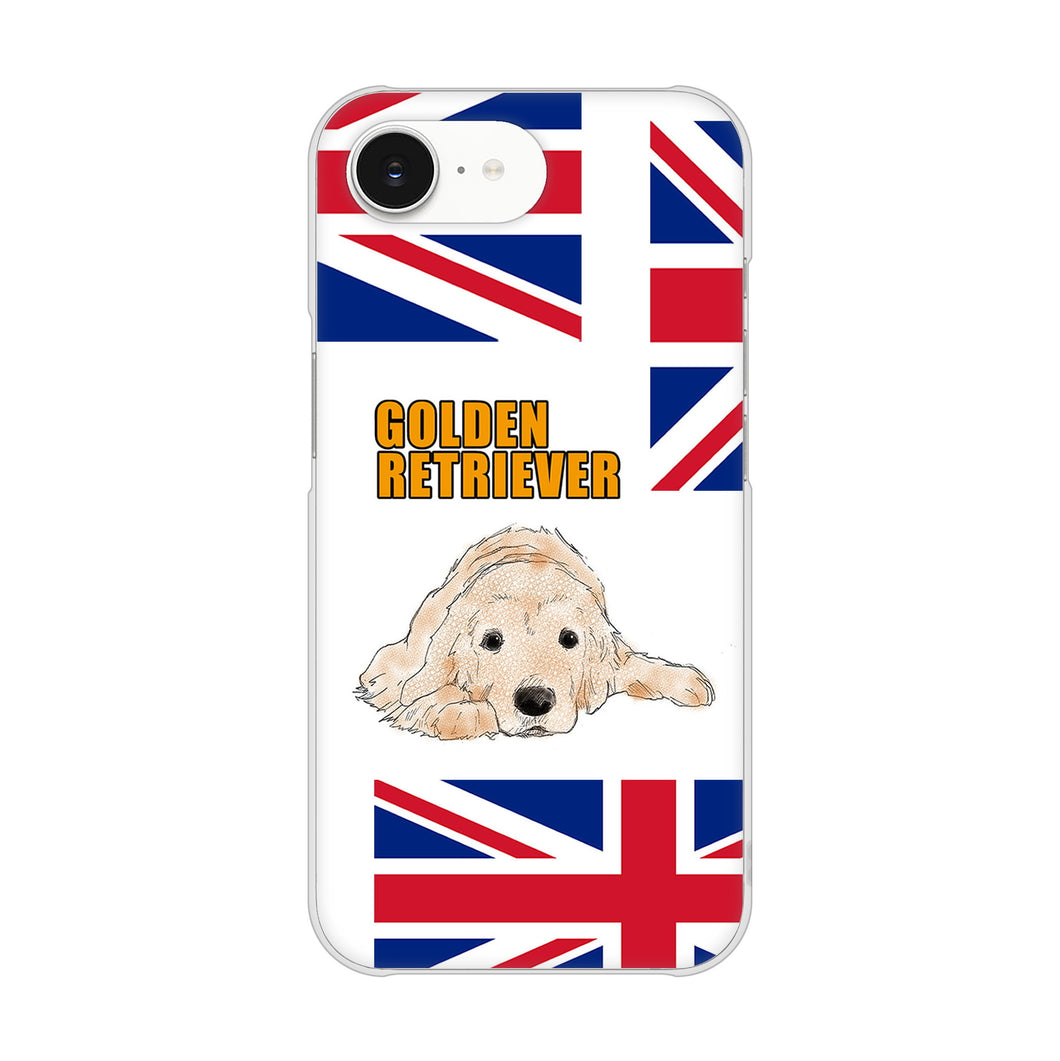 iPhone16e 高画質仕上げ 背面印刷 ハードケースゴールデンレトリバー