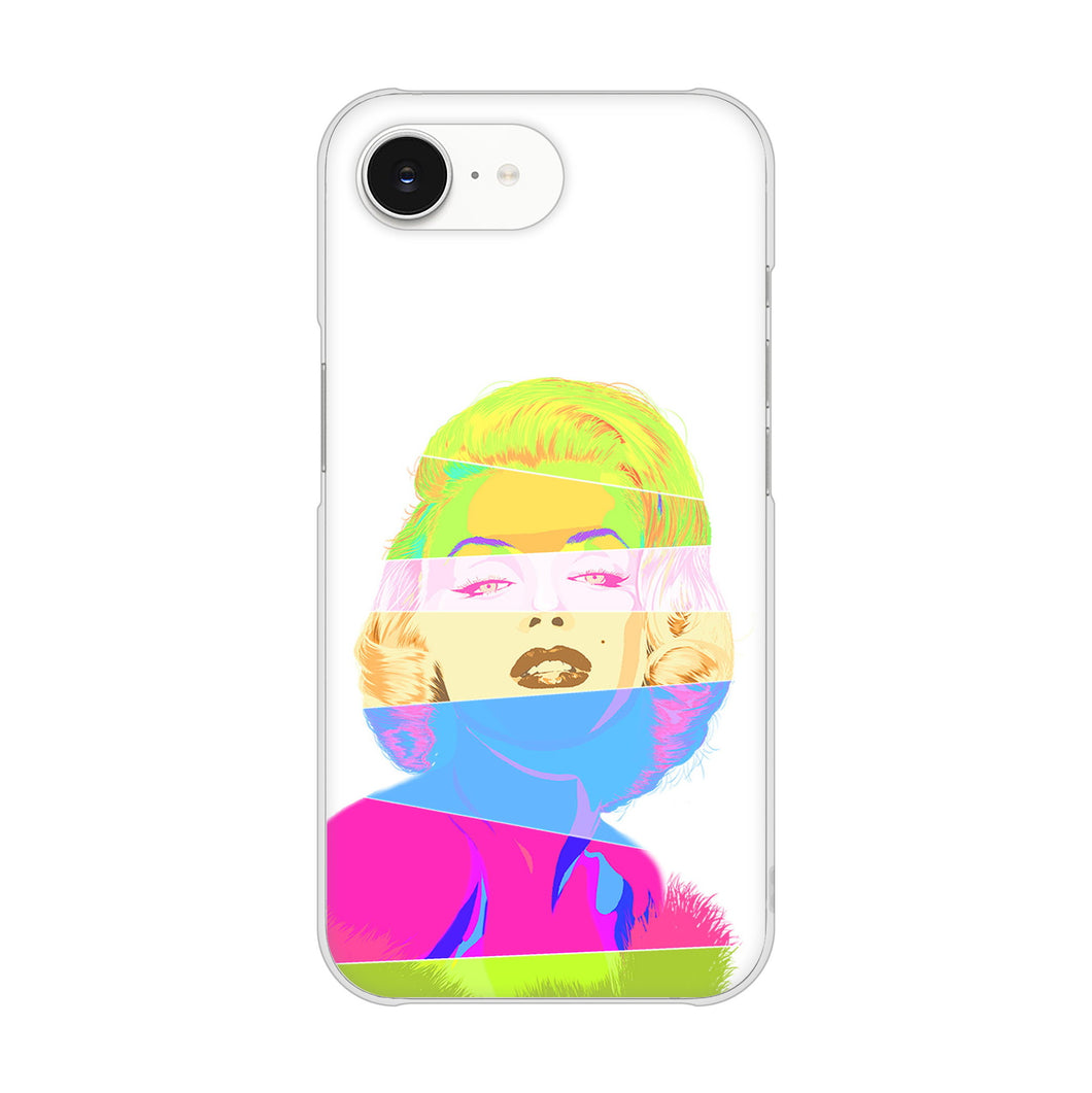 iPhone16e 高画質仕上げ 背面印刷 ハードケースマリリンモンローデザイン
