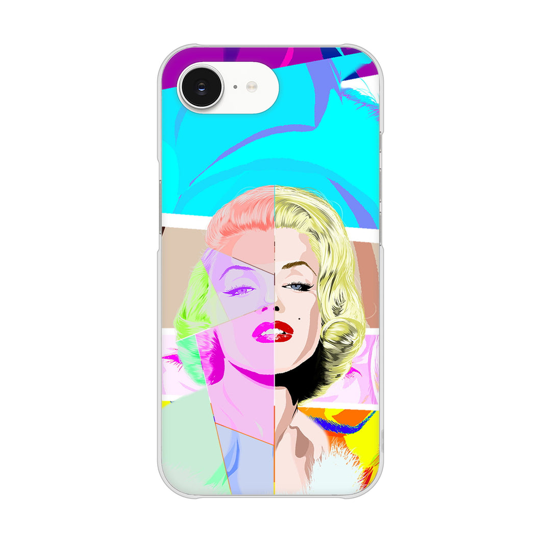 iPhone16e 高画質仕上げ 背面印刷 ハードケースマリリンモンローデザイン