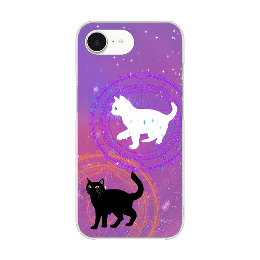 iPhone16e 高画質仕上げ 背面印刷 ハードケース魔法陣猫