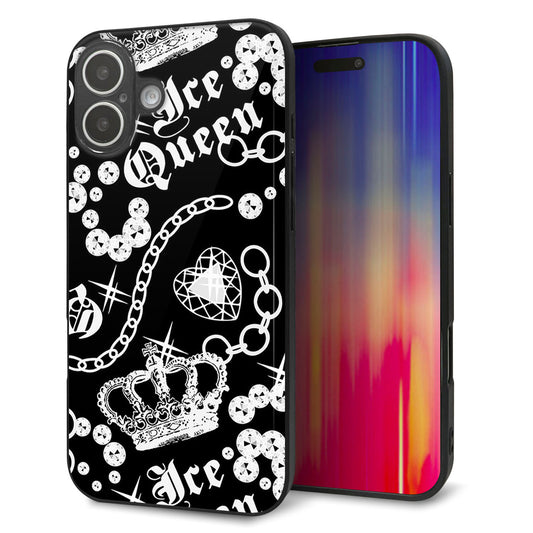 iPhone16 Plus 強化ガラス&TPUスマホケース ガラプリ【187 ゴージャス クラウン】