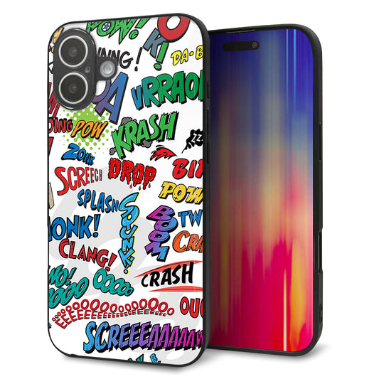 iPhone16 Plus 強化ガラス&TPUスマホケース ガラプリ【271 アメリカン キャッチコピー】
