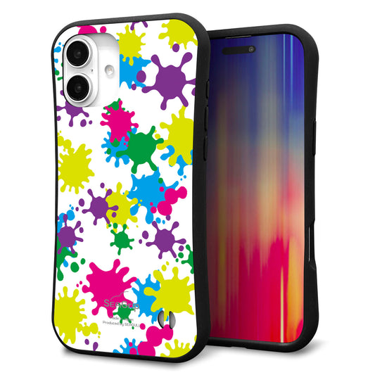 iPhone16 Plus スマホケース 「SEA Grip」 グリップケース Sライン 【MA878 ペイントホワイト】 UV印刷