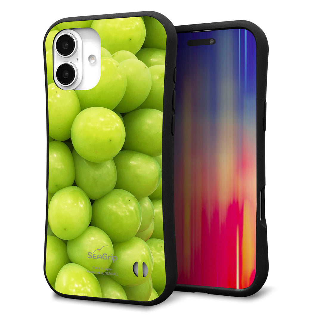 iPhone16 Plus スマホケース 「SEA Grip」 グリップケース Sライン 【MA880 マスカット】 UV印刷