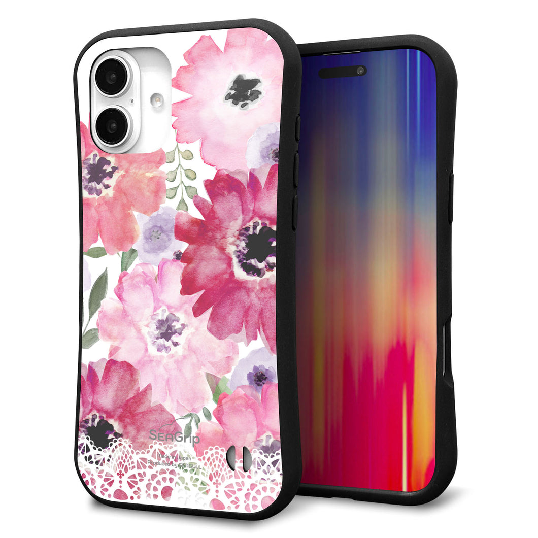 iPhone16 Plus スマホケース 「SEA Grip」 グリップケース Sライン 【SC943 ドゥ・パフューム1】 UV印刷