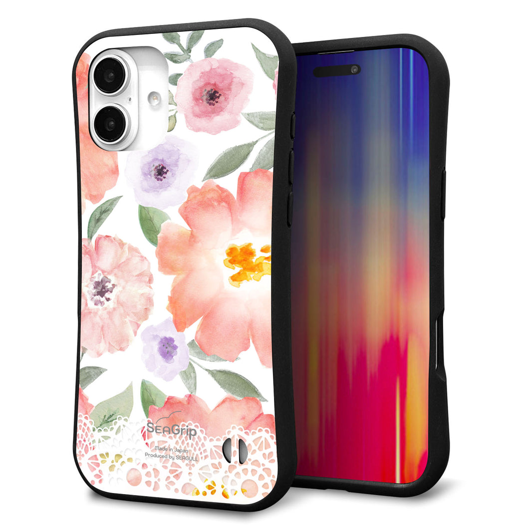 iPhone16 Plus スマホケース 「SEA Grip」 グリップケース Sライン 【SC944 ドゥ・パフューム2】 UV印刷