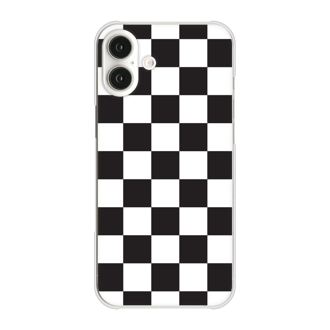 iPhone16 Plus 高画質仕上げ 背面印刷 ハードケース 【151 フラッグチェック】
