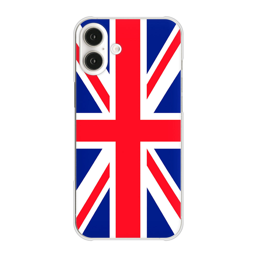 iPhone16 Plus 高画質仕上げ 背面印刷 ハードケースユニオンジャック