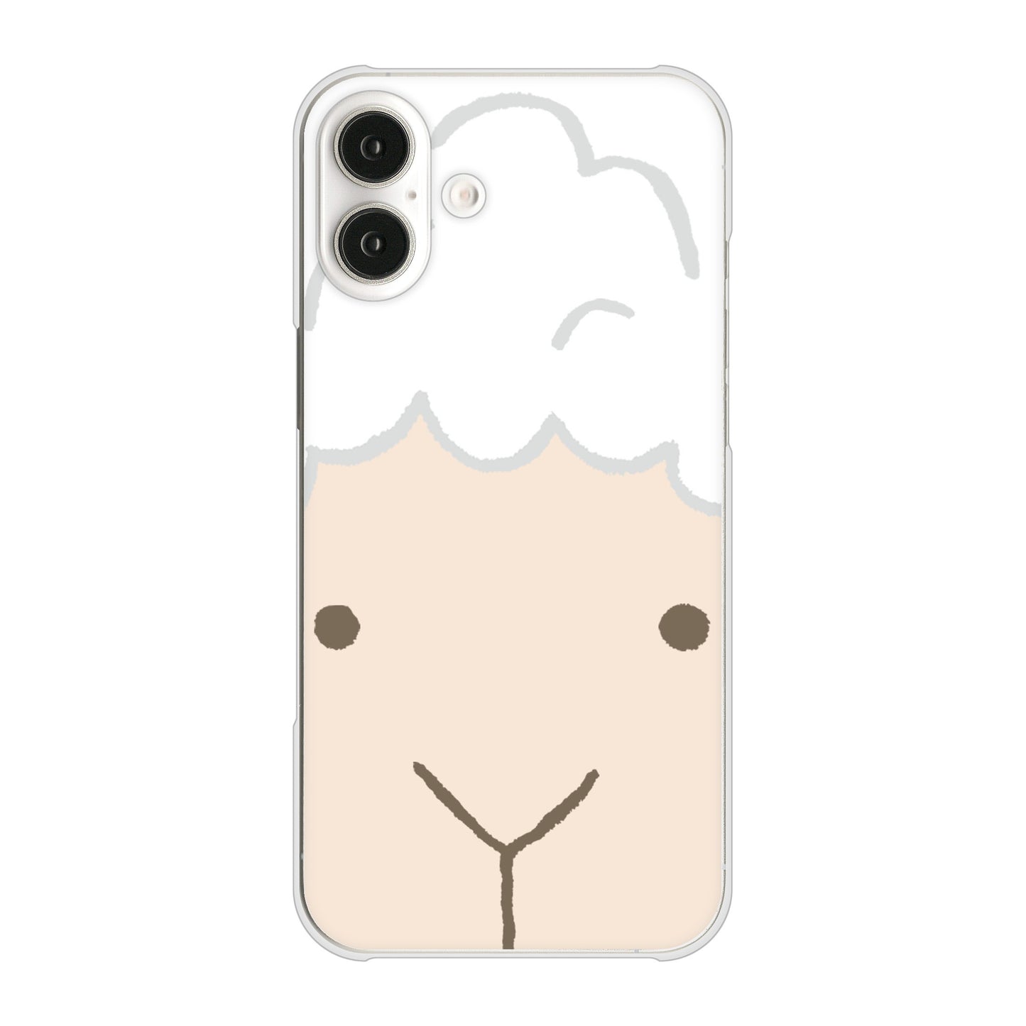 iPhone16 Plus 高画質仕上げ 背面印刷 ハードケースドアップアニマル