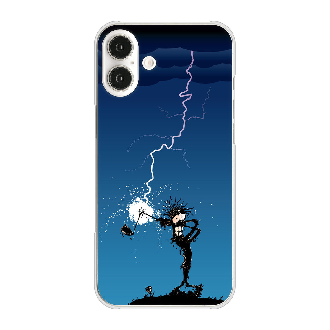 iPhone16 Plus 高画質仕上げ 背面印刷 ハードケース 【417 ゴルファーの苦難】