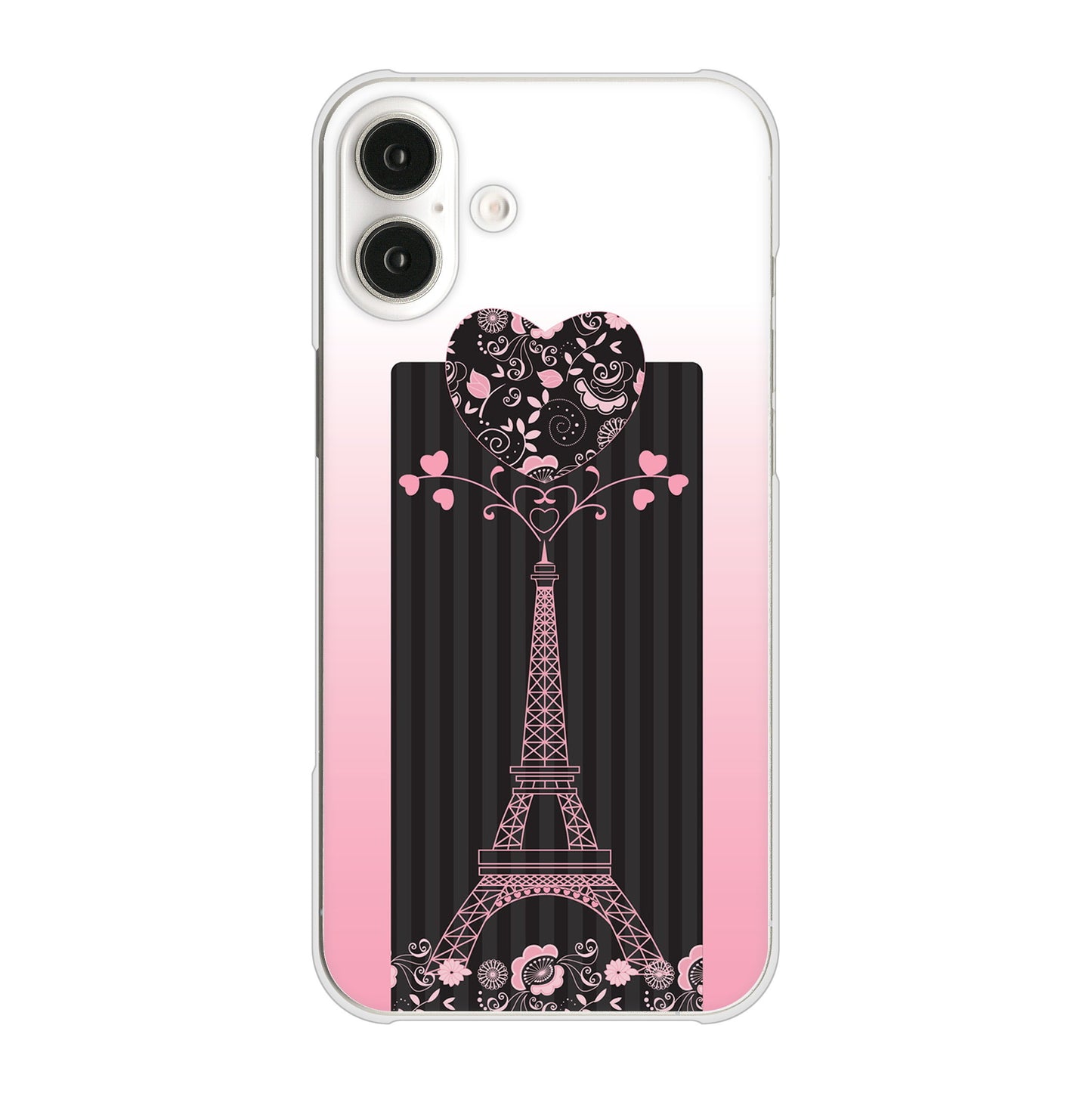 iPhone16 Plus 高画質仕上げ 背面印刷 ハードケースLOVE フランス
