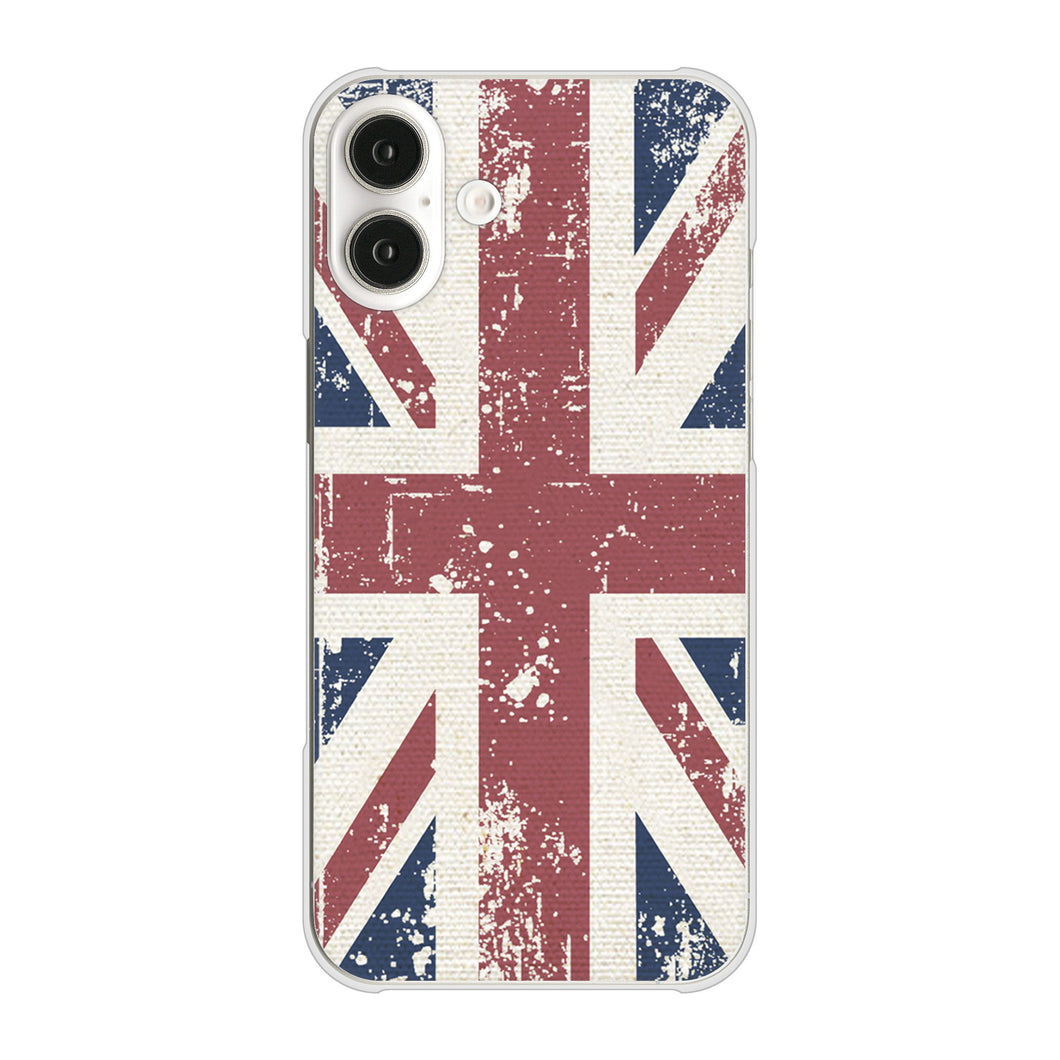 iPhone16 Plus 高画質仕上げ 背面印刷 ハードケースユニオンジャック