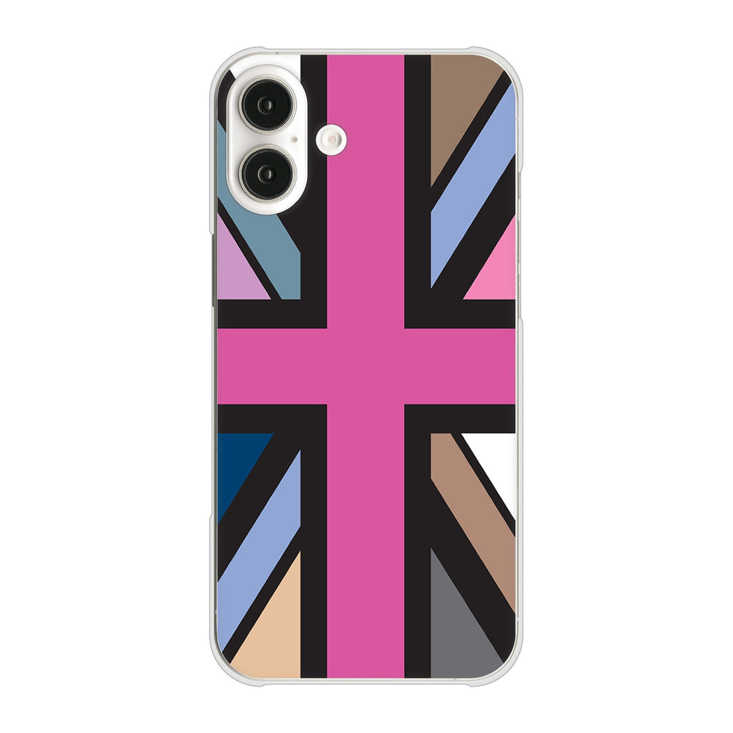 iPhone16 Plus 高画質仕上げ 背面印刷 ハードケースユニオンジャック