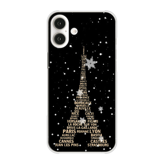 iPhone 16 Plus エッフェル塔 ハードケース 背面印刷