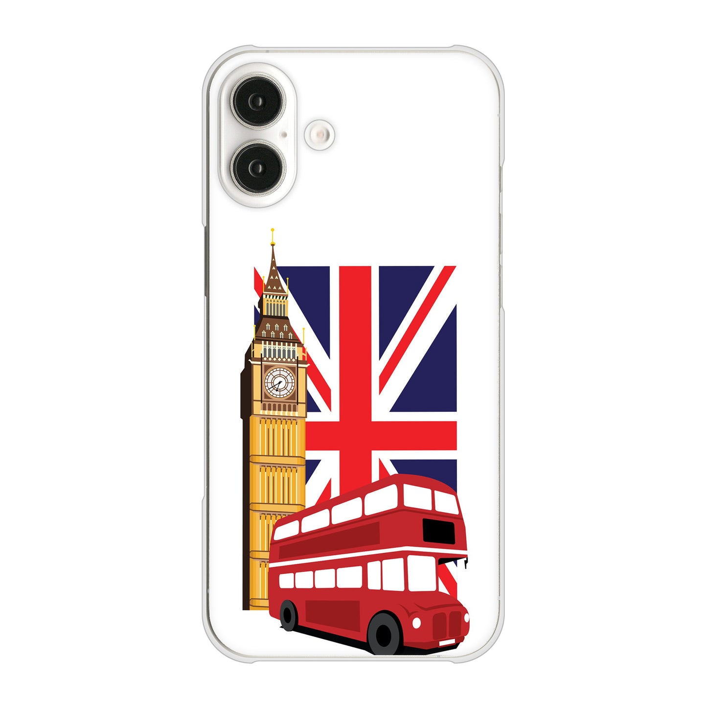 iPhone16 Plus 高画質仕上げ 背面印刷 ハードケースイギリスの風景