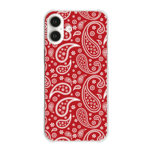 iPhone16 Plus 高画質仕上げ 背面印刷 ハードケースペイズリー