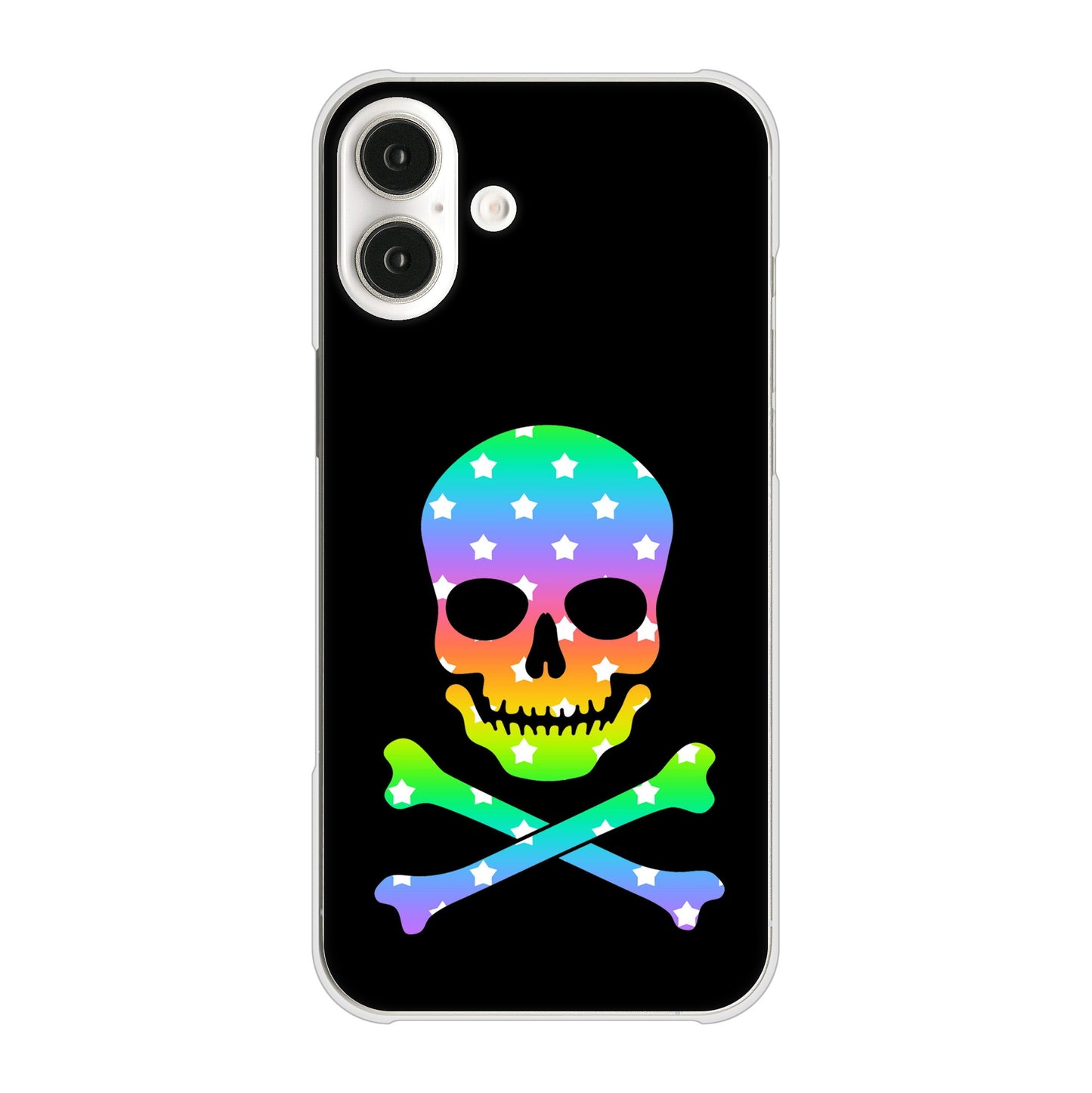 iPhone16 Plus 高画質仕上げ 背面印刷 ハードケースドクロフレーム
