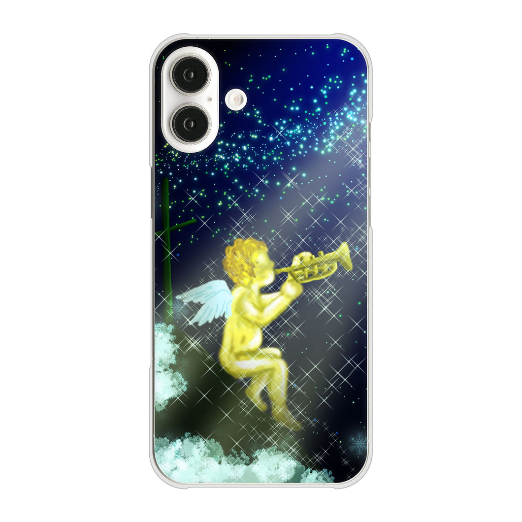 iPhone16 Plus 高画質仕上げ 背面印刷 ハードケース 【1248 天使の演奏】