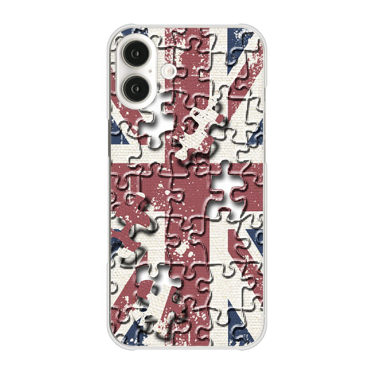 iPhone16 Plus 高画質仕上げ 背面印刷 ハードケースユニオンジャック