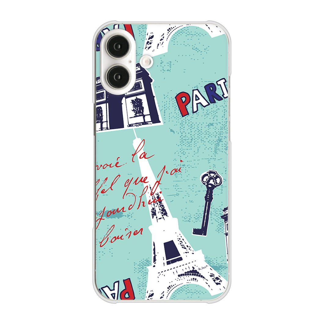 iPhone16 Plus 高画質仕上げ 背面印刷 ハードケースビューティフルパリレッド