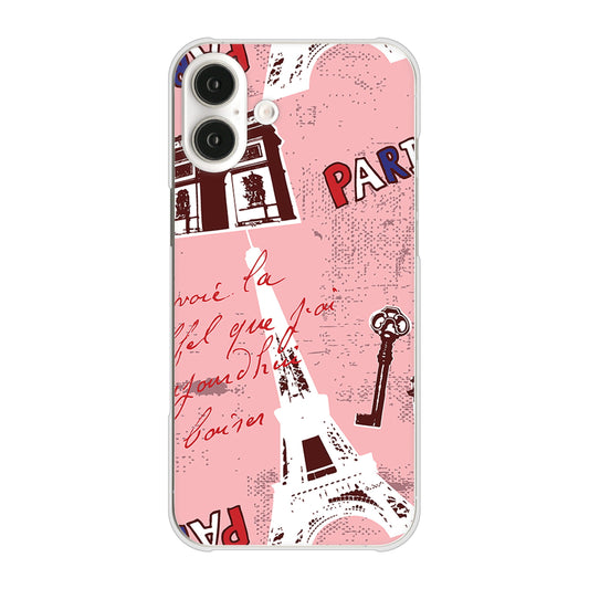 iPhone16 Plus 高画質仕上げ 背面印刷 ハードケースビューティフルパリレッド