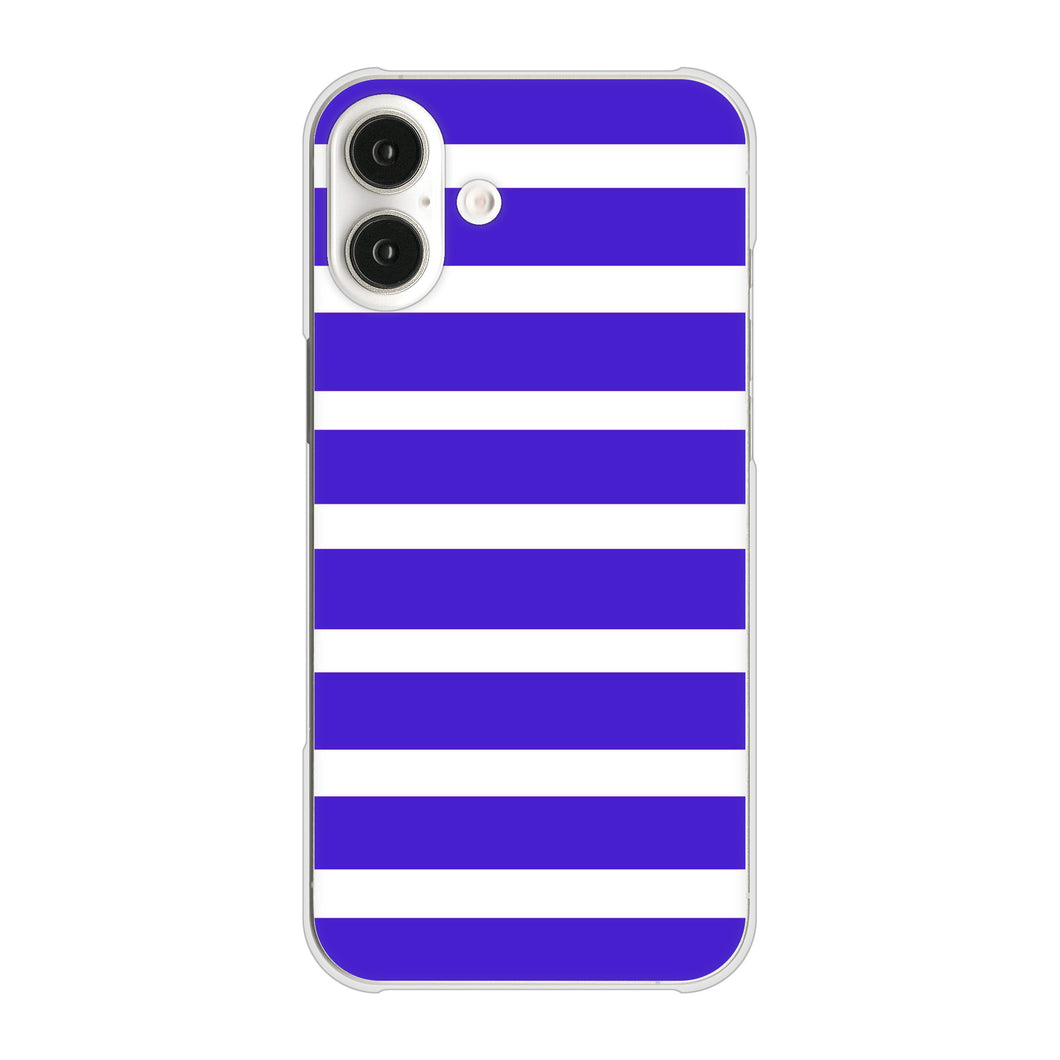 iPhone16 Plus 高画質仕上げ 背面印刷 ハードケースシンプルボーダー