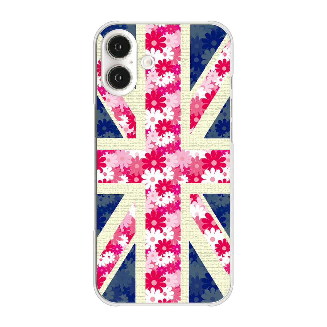 iPhone16 Plus 高画質仕上げ 背面印刷 ハードケースユニオンジャック