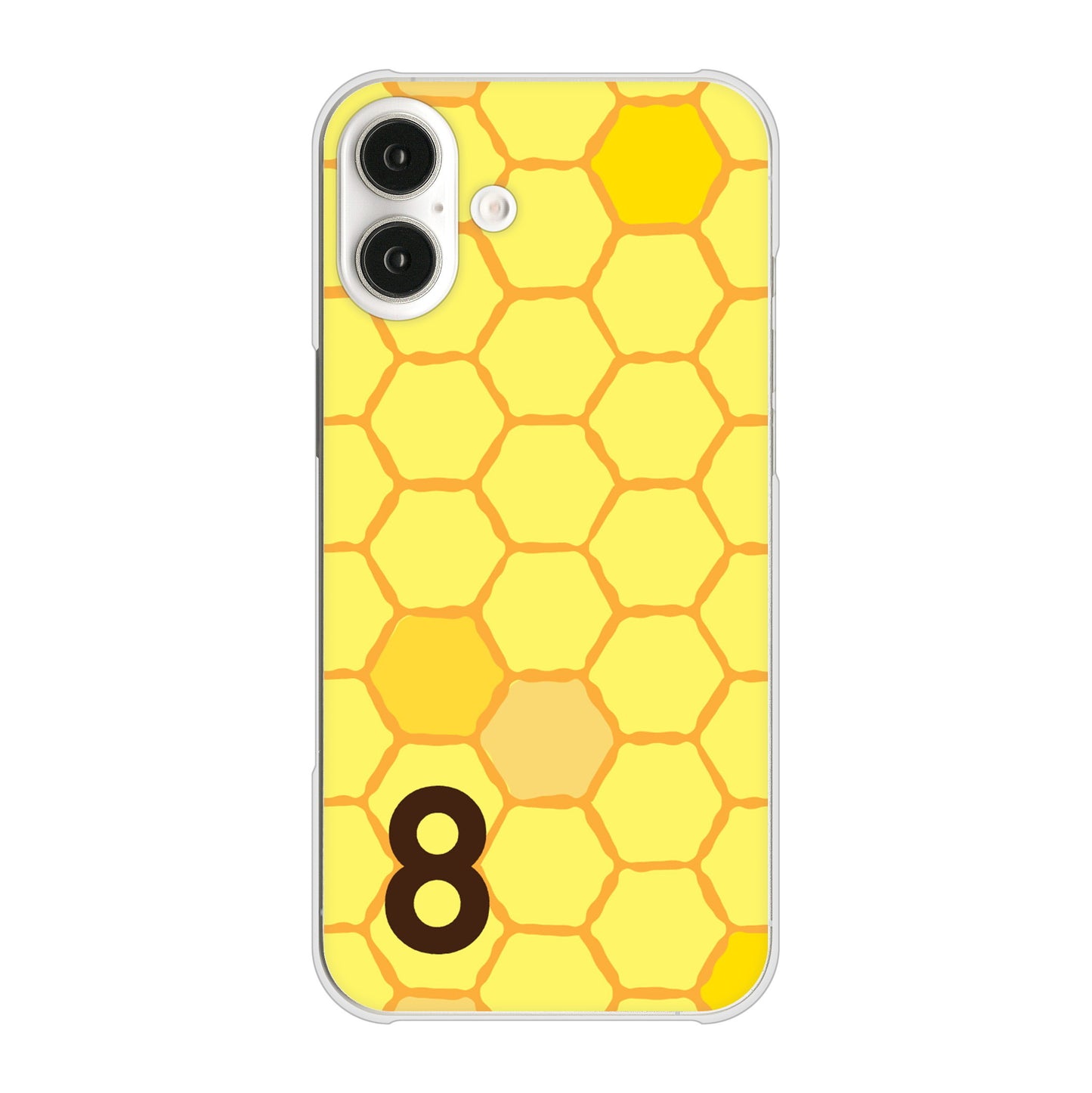 iPhone16 Plus 高画質仕上げ 背面印刷 ハードケース 【IB913 はちの巣】