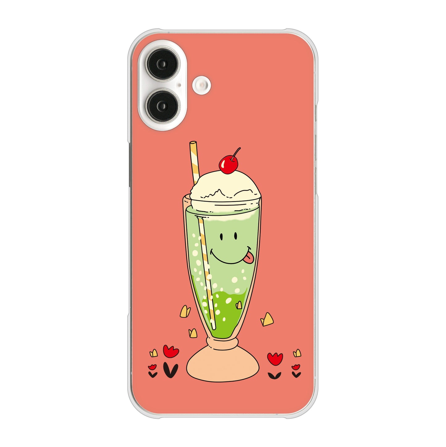 iPhone16 Plus 高画質仕上げ 背面印刷 ハードケーススイーツイラスト