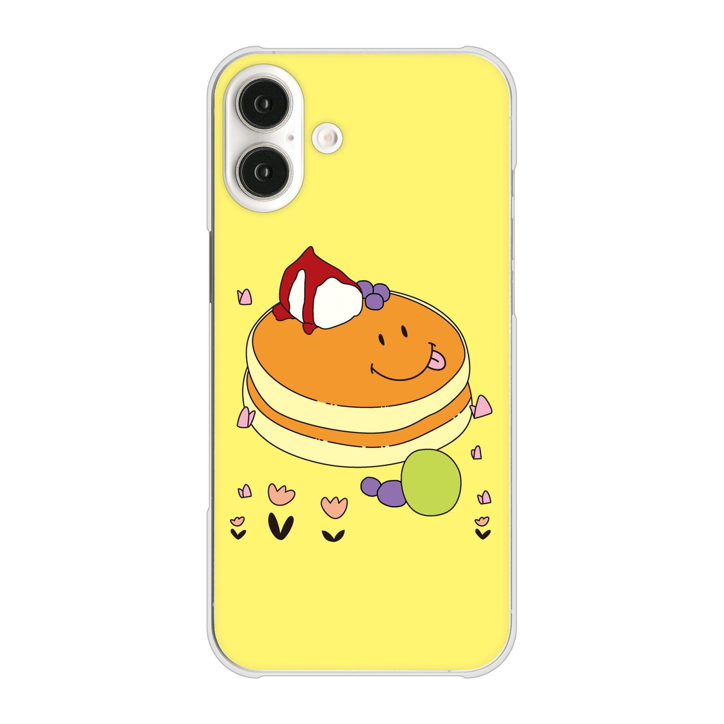 iPhone16 Plus 高画質仕上げ 背面印刷 ハードケーススイーツイラスト