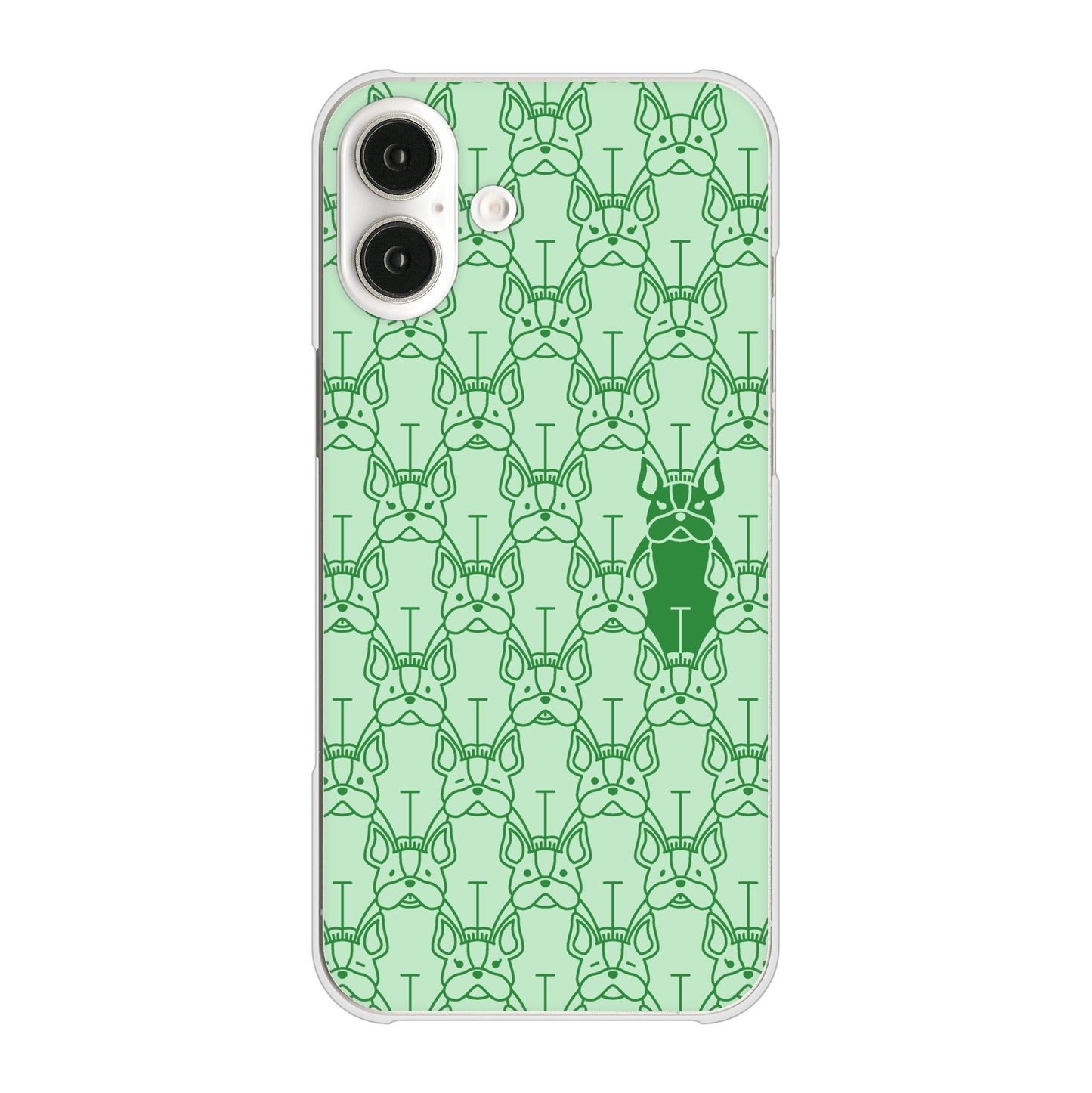 iPhone16 Plus 高画質仕上げ 背面印刷 ハードケースパターンアニマル