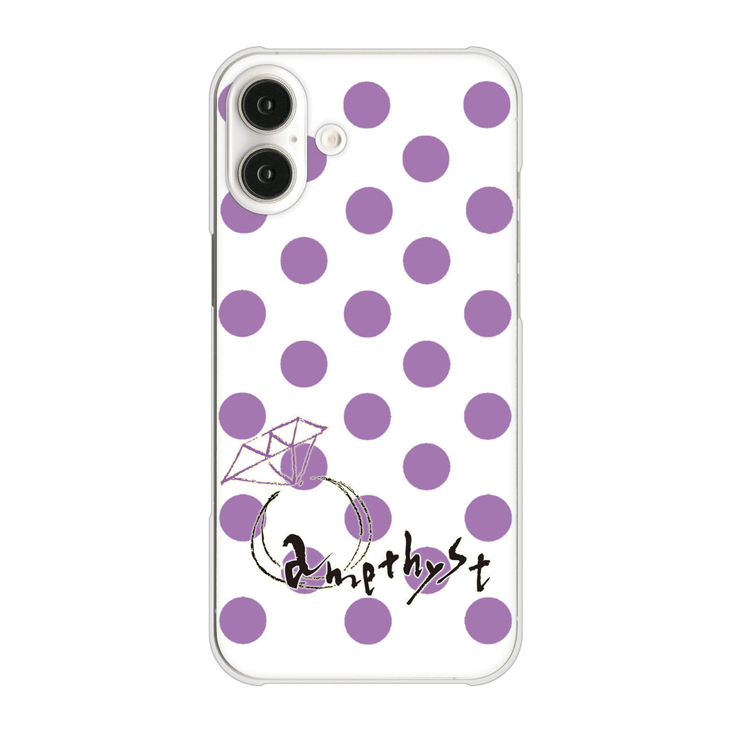 iPhone16 Plus 高画質仕上げ 背面印刷 ハードケース大野詠舟 誕生石