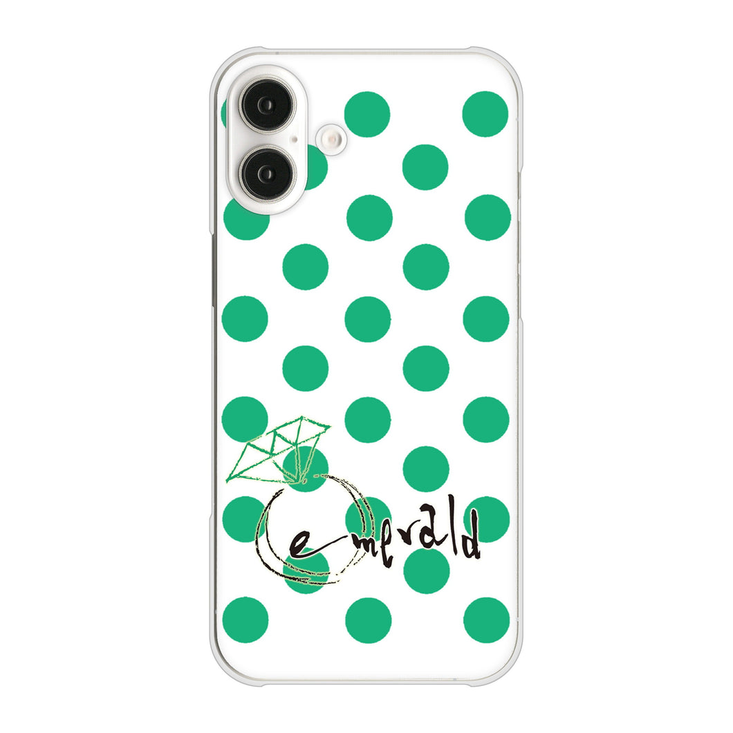 iPhone16 Plus 高画質仕上げ 背面印刷 ハードケース大野詠舟 誕生石