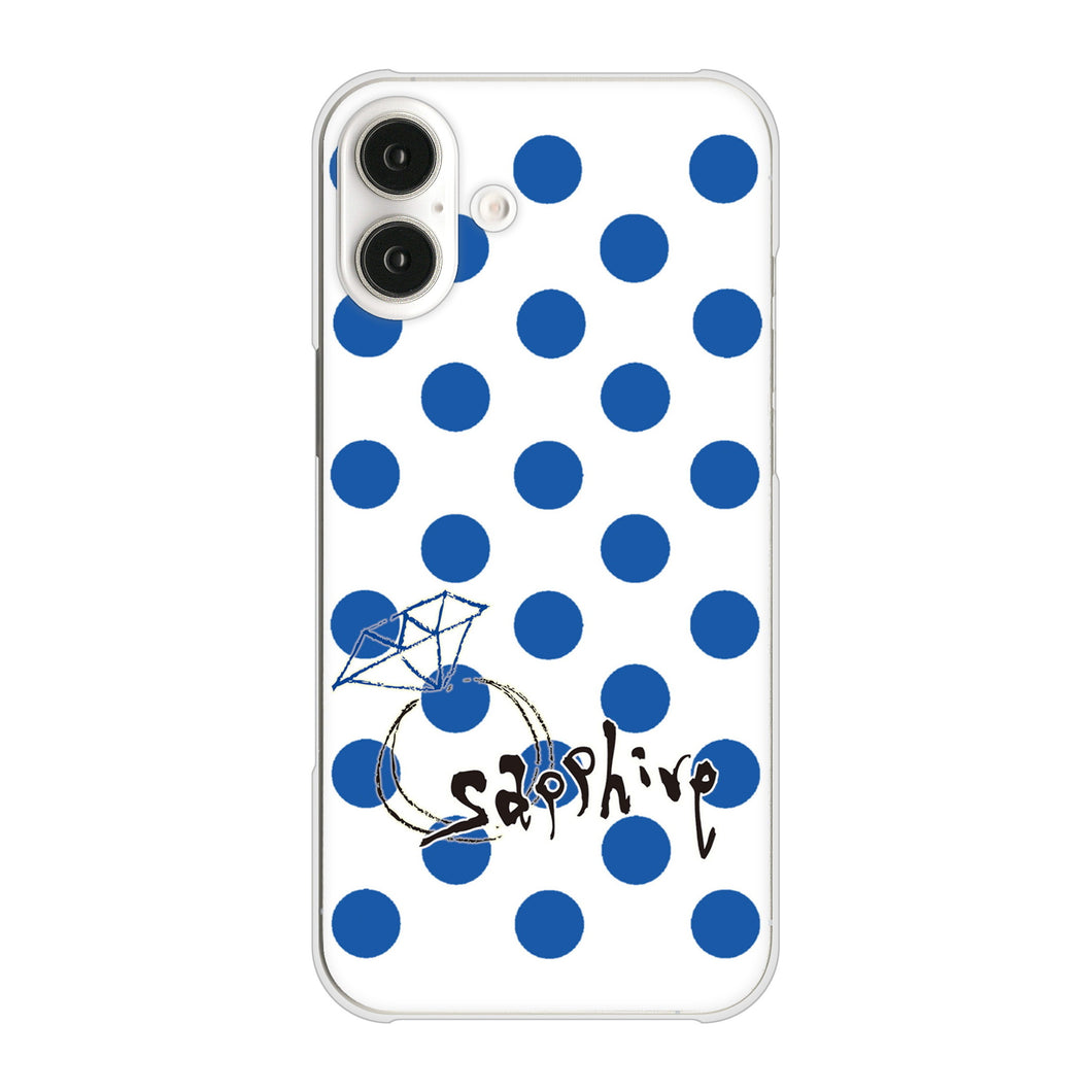 iPhone16 Plus 高画質仕上げ 背面印刷 ハードケース大野詠舟 誕生石