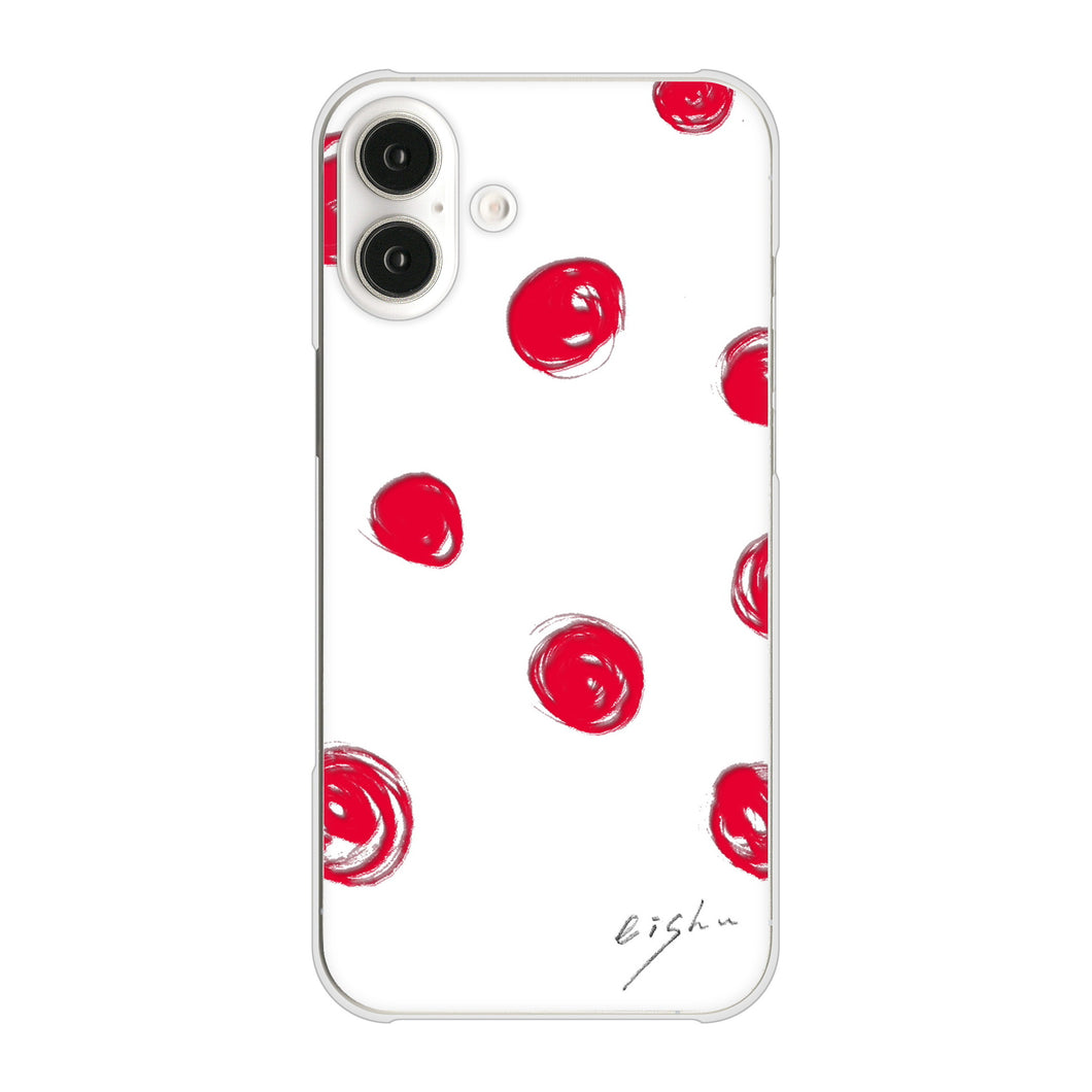 iPhone16 Plus 高画質仕上げ 背面印刷 ハードケース大野詠舟 手描きシンプル