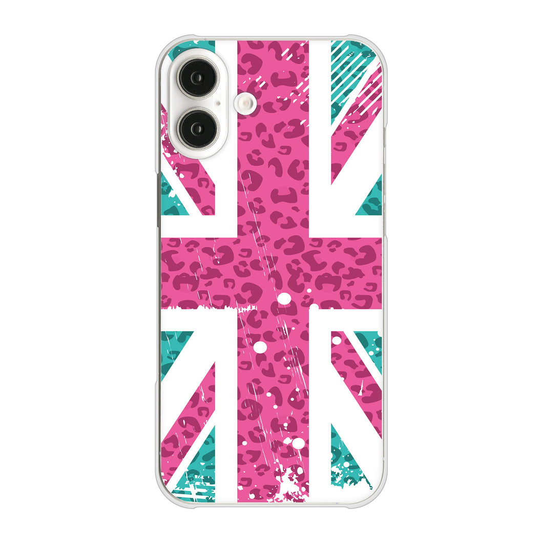 iPhone16 Plus 高画質仕上げ 背面印刷 ハードケースユニオンジャック