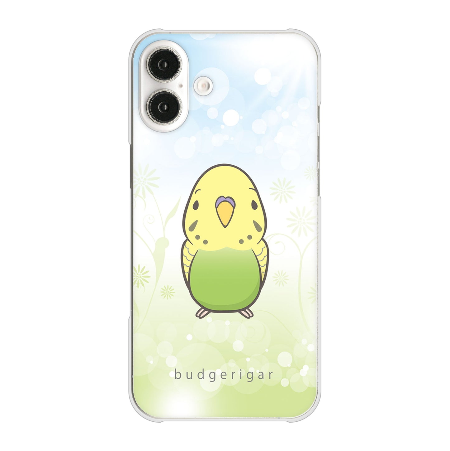 iPhone16 Plus 高画質仕上げ 背面印刷 ハードケースセキセイインコ